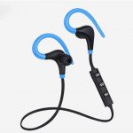 Wholesale Hook Style Wireless Sports Bluetooth Stereo Headset (Blue)